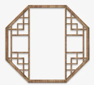 古风简单木窗免抠