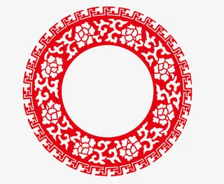 矢量圆形边框PNG图片免抠