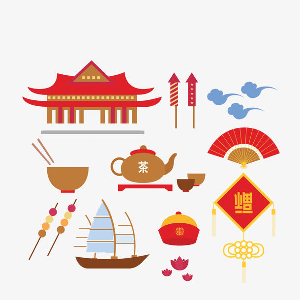 水彩房子免抠