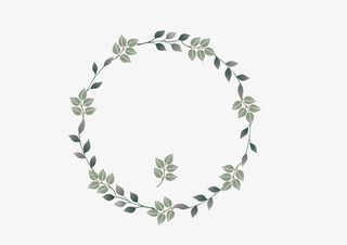 创意花环边框清新免抠