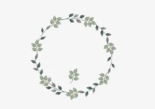 创意花环边框清新免抠