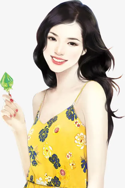现代美女免抠