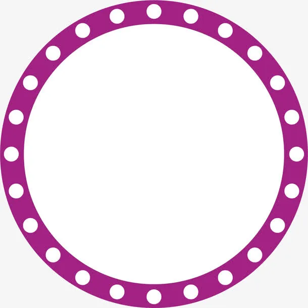 紫色圆形LED促销标签免抠