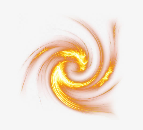 黄色火焰光效免抠