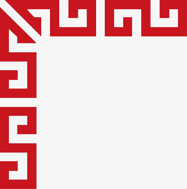 中国风花纹边框免抠