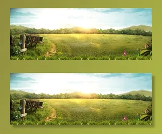 青青的草原蓝天高清