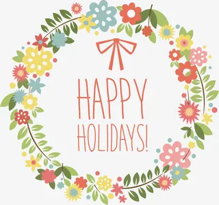 树叶拼接爱心圆环免抠