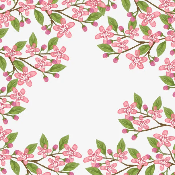 矢量春天樱花免抠