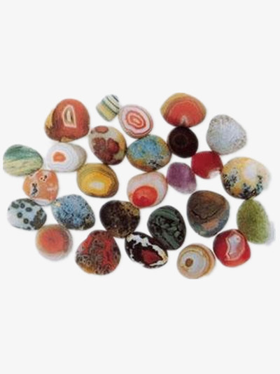 彩色雨花石免抠