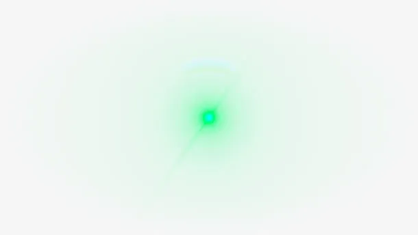 绿色星光设计光效免抠