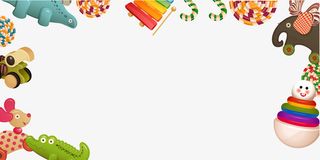 彩色可爱儿童节卡通插画免抠