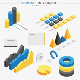 矢量数据分析图免抠