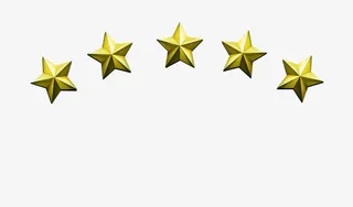 金属质感五星免抠