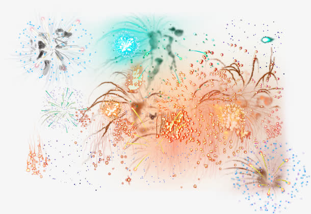 烟花 礼花 节日 爆竹免抠