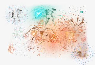 烟花 礼花 节日 爆竹免抠