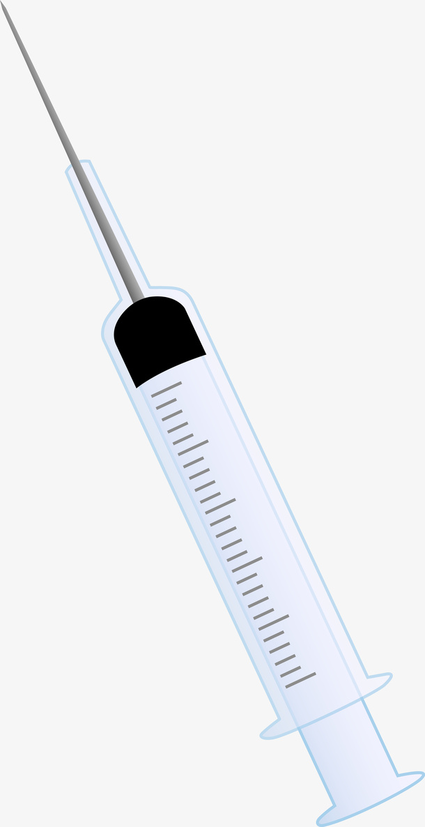 手绘注射器免抠