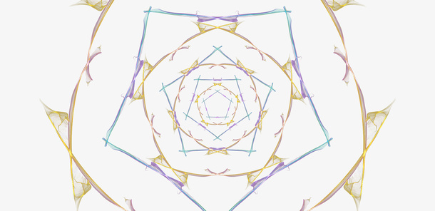 花荆棘旋转刀片光芒闪烁五颜六色免抠