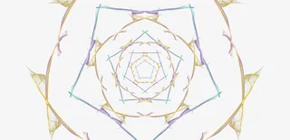 花荆棘旋转刀片光芒闪烁五颜六色免抠