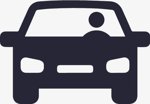 旅行包车－实心免抠