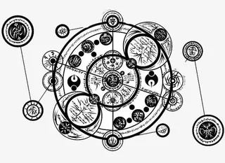 黑色魔法阵免抠