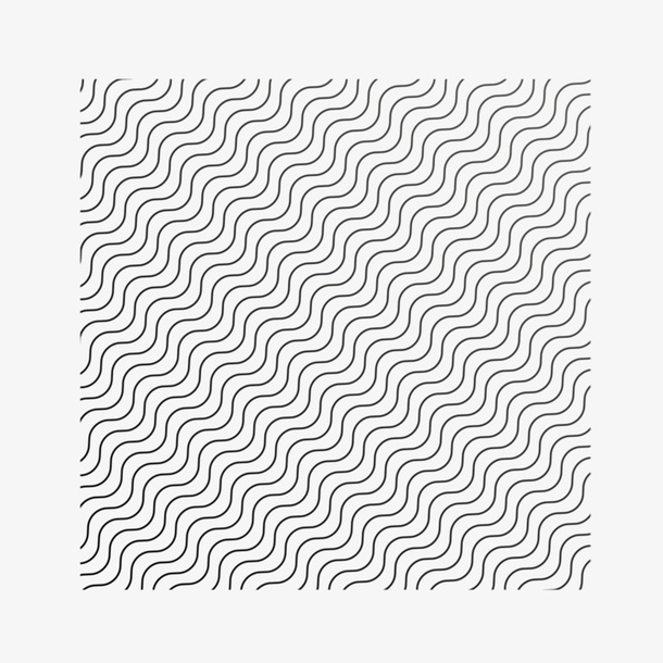 黑色波浪线条平铺背景免抠