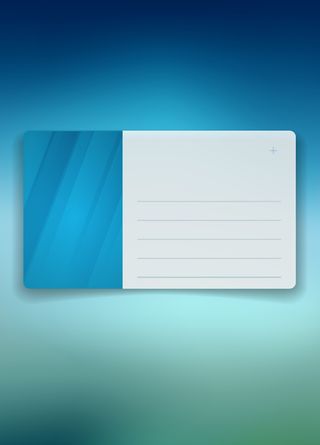 蓝色渐变质感立体卡片创意时尚封面背景高清