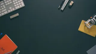 深蓝色商务用具书本免抠