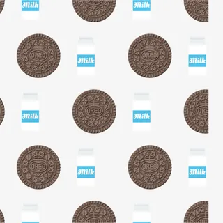 奥利奥曲奇牛奶免抠