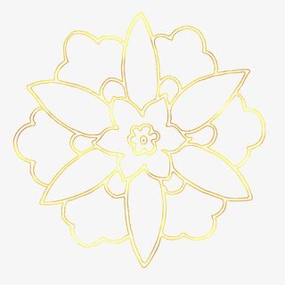 中国风传统烫金图案免抠图免抠