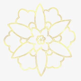 中国风传统烫金图案免抠图免抠