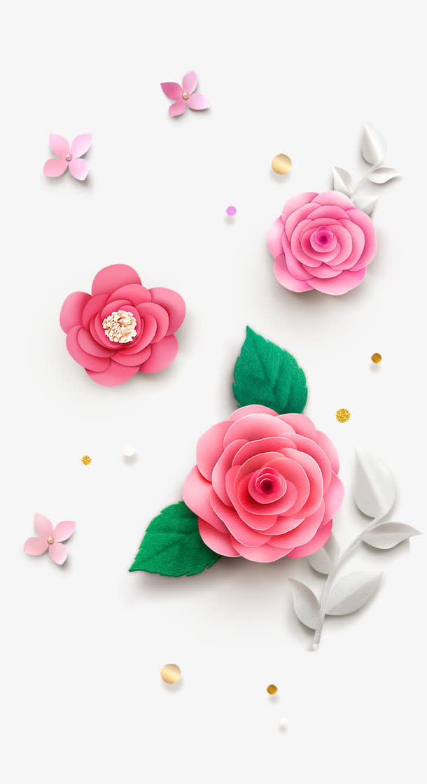 花 绢花 叶子 花瓣免抠
