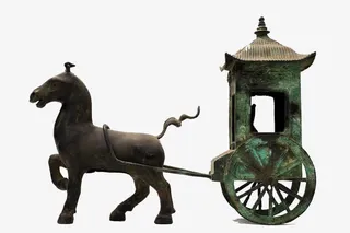 青铜铜车马免抠