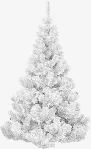 白色圣诞树冬日白雪装饰免抠