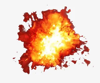 红色爆炸效果素材免抠