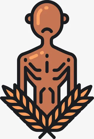 珍惜粮食设计图标免抠