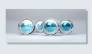 科技 水晶球 青色高清