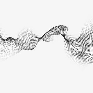 矢量动感几何波点元素图案免抠