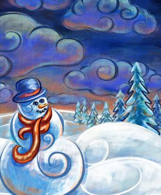 卡通霜冻景观免抠