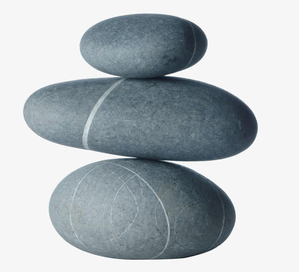 堆叠的石头免抠