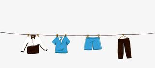 晾晒的衣物免抠