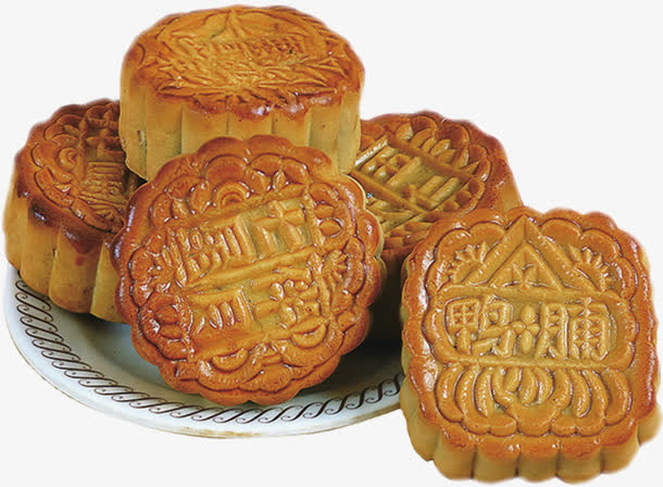 新式月饼中秋素材免抠