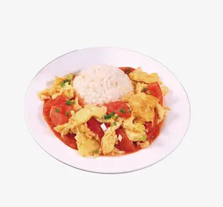 西红柿炒蛋饭免抠