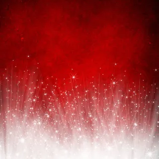 红色背景下的星光