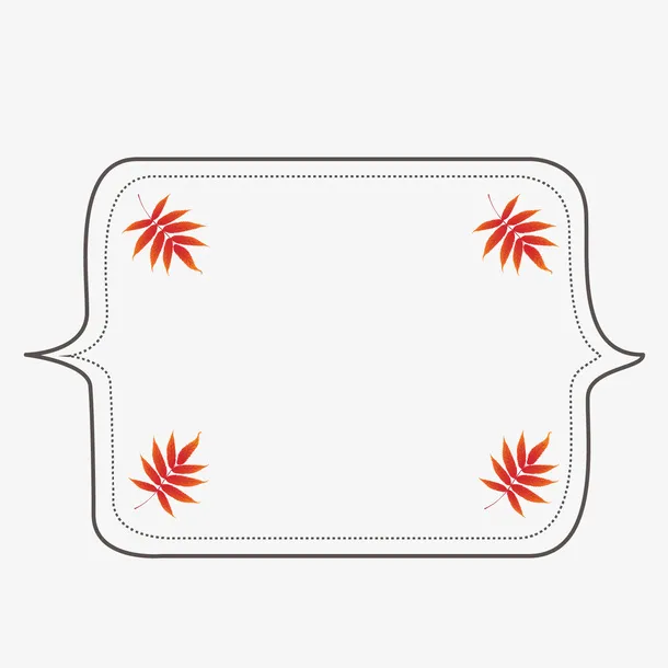 边框树叶装饰元素 免扣免抠