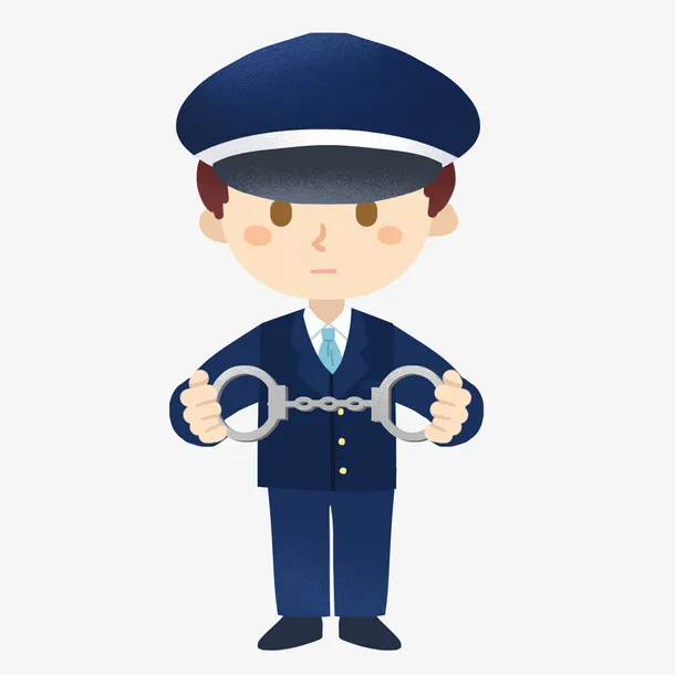 拿着手铐的警察免抠PNG素材免抠