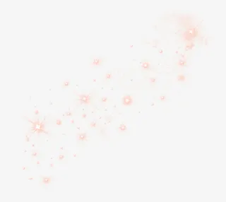 橙色清新光芒漂浮素材免抠