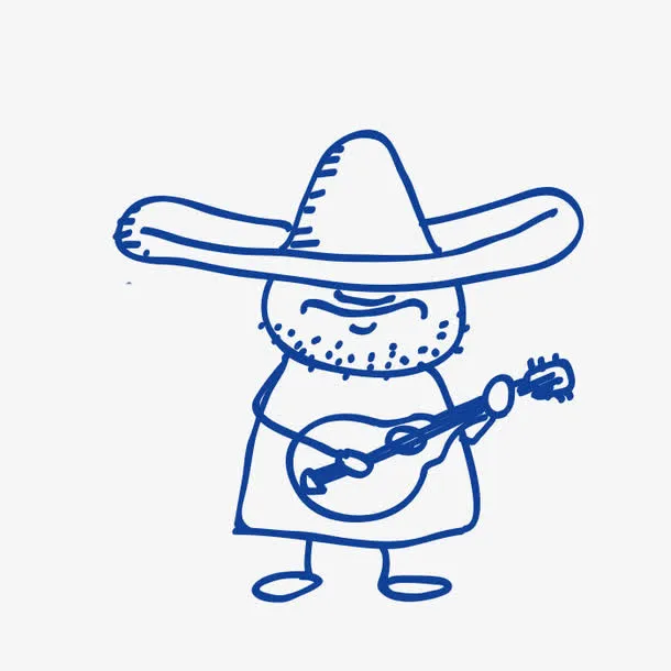 弹吉他的男人免抠