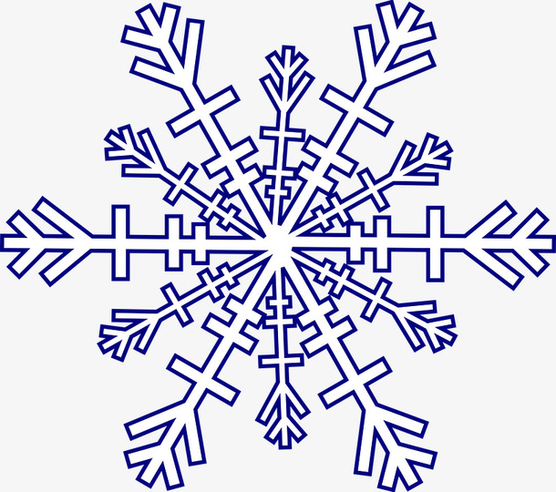 冬天雪花免抠