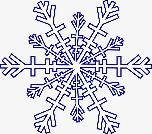 冬天雪花免抠