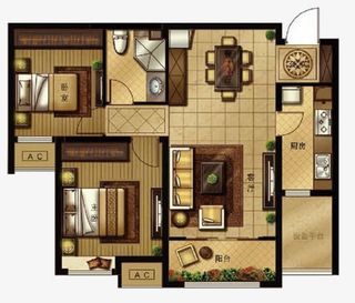 户型平面图免抠